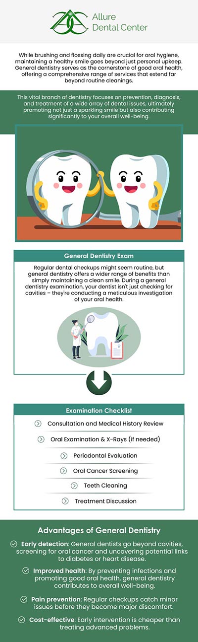 General dentistry at Allure Dental Center includes professional teeth cleaning, digital X-rays, oral cancer screening (for patients 18+), dental sealants, and many more! If you are looking for top-rated dentists, then you should visit Allure Dental Center. Dr. Trinh Lee and Dr. Suzanna Lee are here to help you. For more information, contact us or schedule an appointment online now. We serve patients from Mountain View CA, and surrounding Bay Area cities.