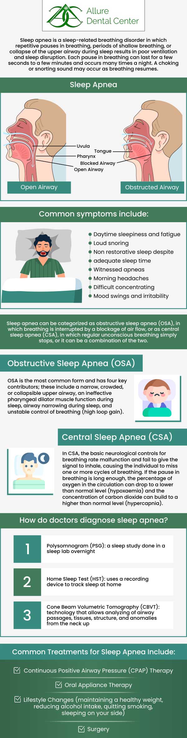 Sleep apnea is a medical condition in which you stop breathing while sleeping. The signs of sleep apnea may include snoring, headaches, and excessive tiredness. If you are looking for an experienced sleep apnea dentist, look no further! At Allure Dental Center, our experienced dentists Dr. Trinh Lee and Dr. Suzanna Lee provide non-invasive treatment options for patients suffering from sleep apnea. For more information, contact us or schedule an online appointment. We are conveniently located at 570 N Shoreline Blvd Mountain View, CA 94043. Sleep apnea is a medical condition in which you stop breathing while sleeping. The signs of sleep apnea may include snoring, headaches, and excessive tiredness. If you are looking for an experienced sleep apnea dentist, look no further! At Allure Dental Center, our experienced dentists Dr. Trinh Lee and Dr. Suzanna Lee provide non-invasive treatment options for patients suffering from sleep apnea. For more information, contact us or schedule an online appointment. We are conveniently located at 570 N Shoreline Blvd Mountain View, CA 94043.