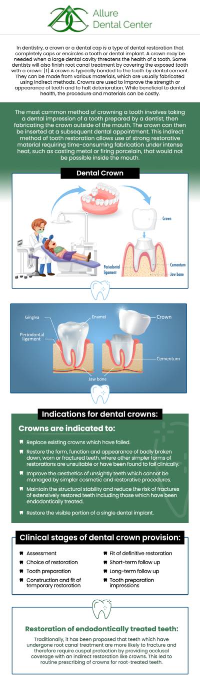 A dental crown is a tooth-shaped cap that restores a decayed, broken, weak, or worn-down tooth. Our board-certified Dr. Trinh Lee and Dr. Suzanna Lee provide comprehensive and specialized diagnosis and treatment. Visit Allure Dental Center to learn more. For more information, contact us or schedule an online appointment. We are conveniently located at 570 N Shoreline Blvd Mountain View, CA 94043. A dental crown is a tooth-shaped cap that restores a decayed, broken, weak, or worn-down tooth. Our board-certified Dr. Trinh Lee and Dr. Suzanna Lee provide comprehensive and specialized diagnosis and treatment. Visit Allure Dental Center to learn more. For more information, contact us or schedule an online appointment. We are conveniently located at 570 N Shoreline Blvd Mountain View, CA 94043.