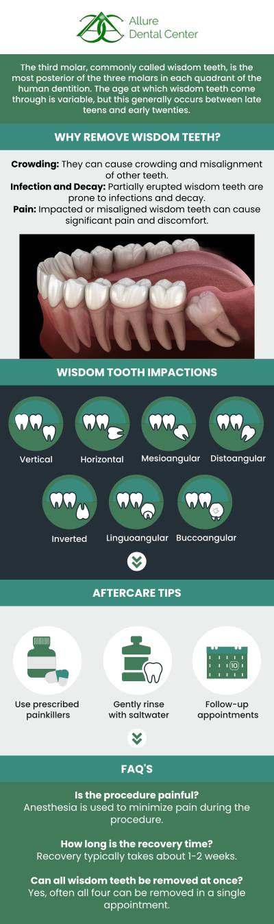 Experience the streamlined process and smooth recovery of wisdom teeth removal with our expert dentists Dr. Trinh Lee and Dr. Suzanna Lee at Allure Dental. Under the careful guidance of our skilled professionals, you'll undergo a precise procedure tailored to your needs, ensuring minimal discomfort and optimal results. Trust in our comprehensive post-operative care regimen, designed to support your recovery journey, so you can get back to smiling confidently in no time. For more information, contact us or schedule an online appointment. We are conveniently located at 570 N Shoreline Blvd Mountain View, CA 94043. Experience the streamlined process and smooth recovery of wisdom teeth removal with our expert dentists Dr. Trinh Lee and Dr. Suzanna Lee at Allure Dental. Under the careful guidance of our skilled professionals, you'll undergo a precise procedure tailored to your needs, ensuring minimal discomfort and optimal results. Trust in our comprehensive post-operative care regimen, designed to support your recovery journey, so you can get back to smiling confidently in no time. For more information, contact us or schedule an online appointment. We are conveniently located at 570 N Shoreline Blvd Mountain View, CA 94043.